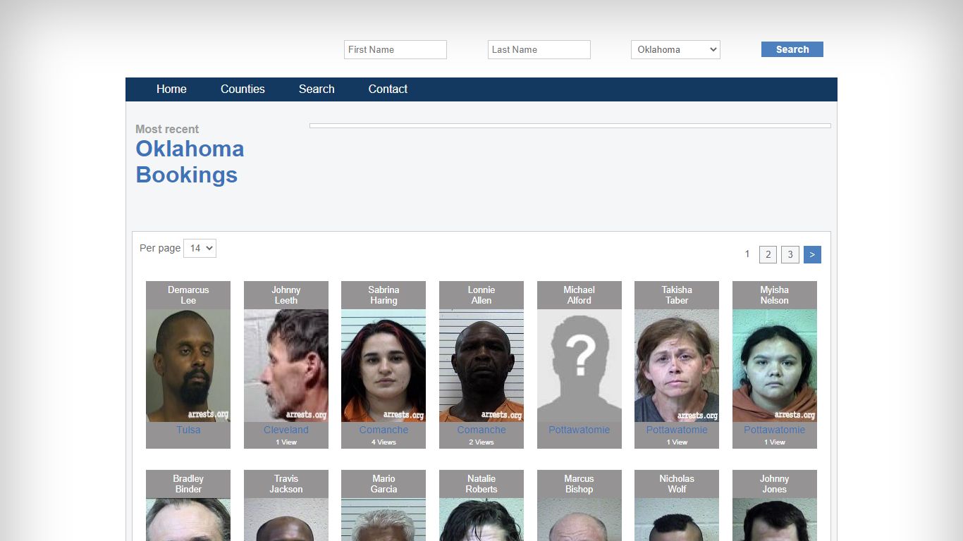 Oklahoma Arrests and Inmate Search